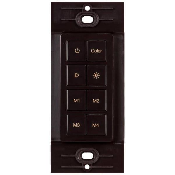 Multi-Color RGB Radio Frequency Brown Task Lighting Remote Control